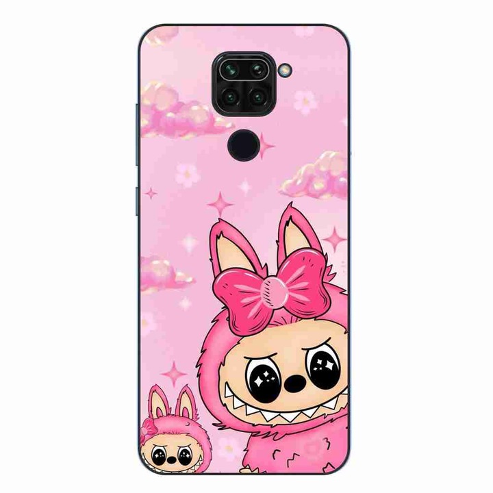 Husa compatibila cu Xiaomi Redmi Note 9 Silicon Gel Tpu Model Labubu Pink Fantasy