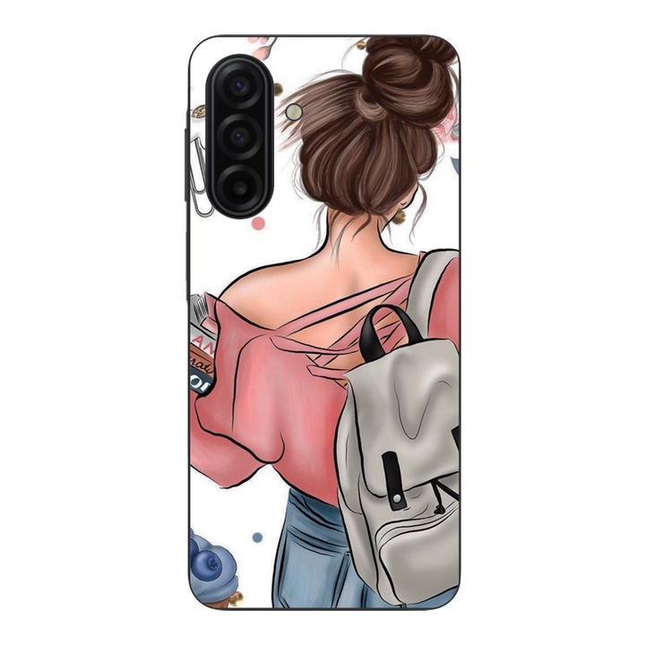 Husa compatibila cu Samsung Galaxy A17 Silicon Gel Tpu Model Girl Fashion School