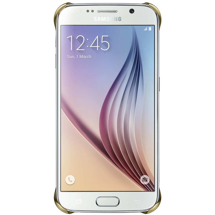 Протектор Samsung за Galaxy S6 G920, Clear Gold