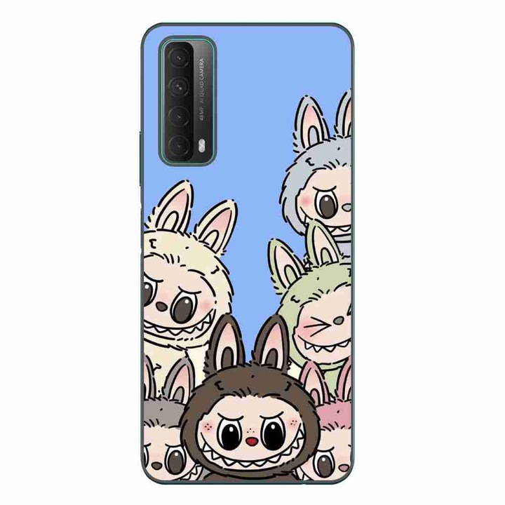 Husa compatibila cu Huawei P Smart 2021 Silicon Gel Tpu Model Labubu Pattern Blue