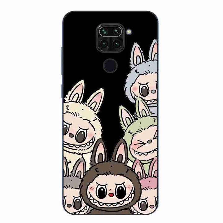 Husa compatibila cu Xiaomi Redmi Note 9 Silicon Gel Tpu Model Labubu Pattern Black