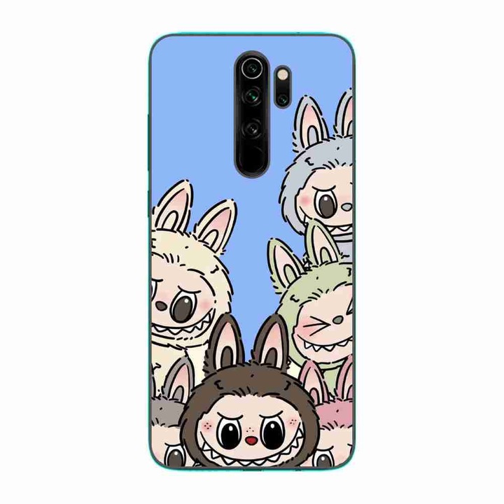 Husa compatibila cu Xiaomi Redmi Note 8 Pro Silicon Gel Tpu Model Labubu Pattern Blue