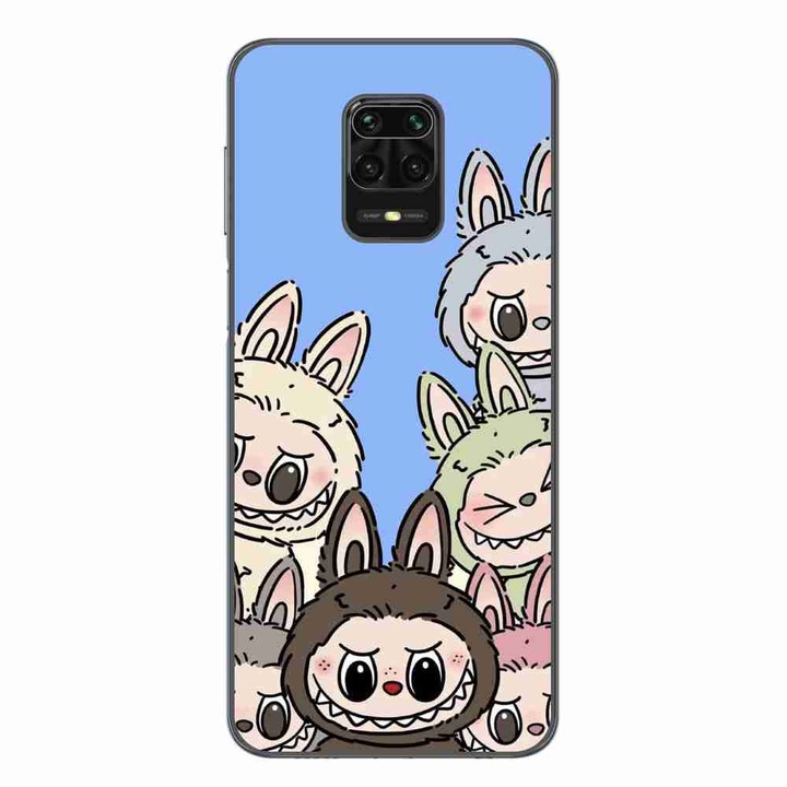 Husa compatibila cu Xiaomi Redmi Note 9 Pro Silicon Gel Tpu Model Labubu Pattern Blue