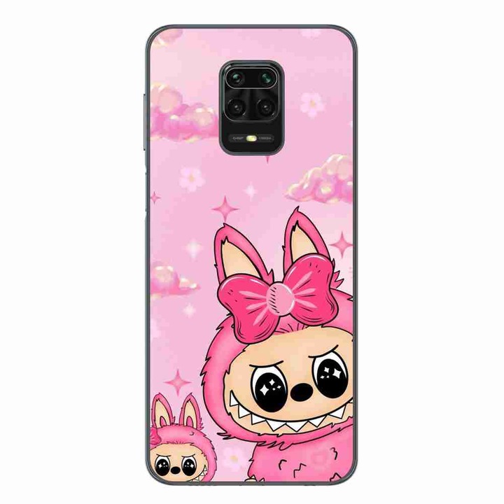 Husa compatibila cu Xiaomi Redmi Note 9 Pro Silicon Gel Tpu Model Labubu Pink Fantasy