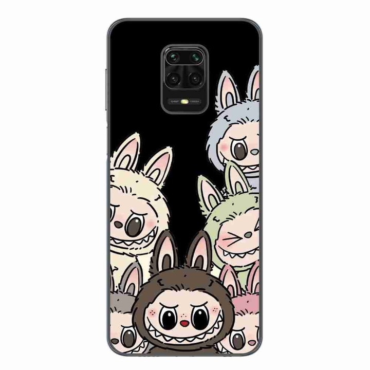 Husa compatibila cu Xiaomi Redmi Note 9 Pro Silicon Gel Tpu Model Labubu Pattern Black