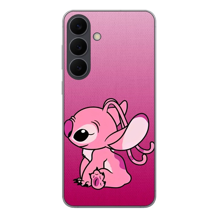 Husa compatibila cu Samsung Galaxy S25 FE Silicon Gel Tpu Model Stitch Angel Pink