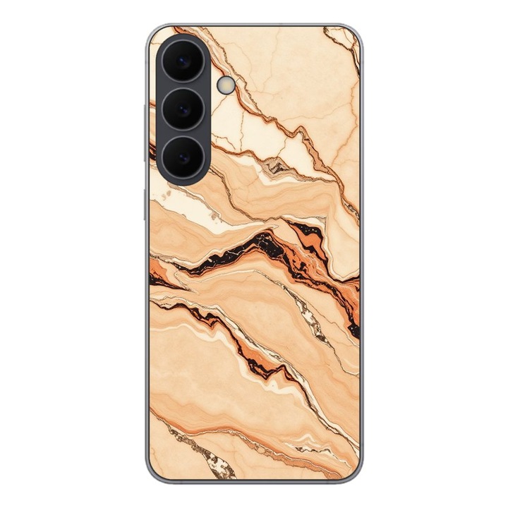 Husa compatibila cu Samsung Galaxy S25 FE Silicon Gel Tpu Model Desert Stone Marble