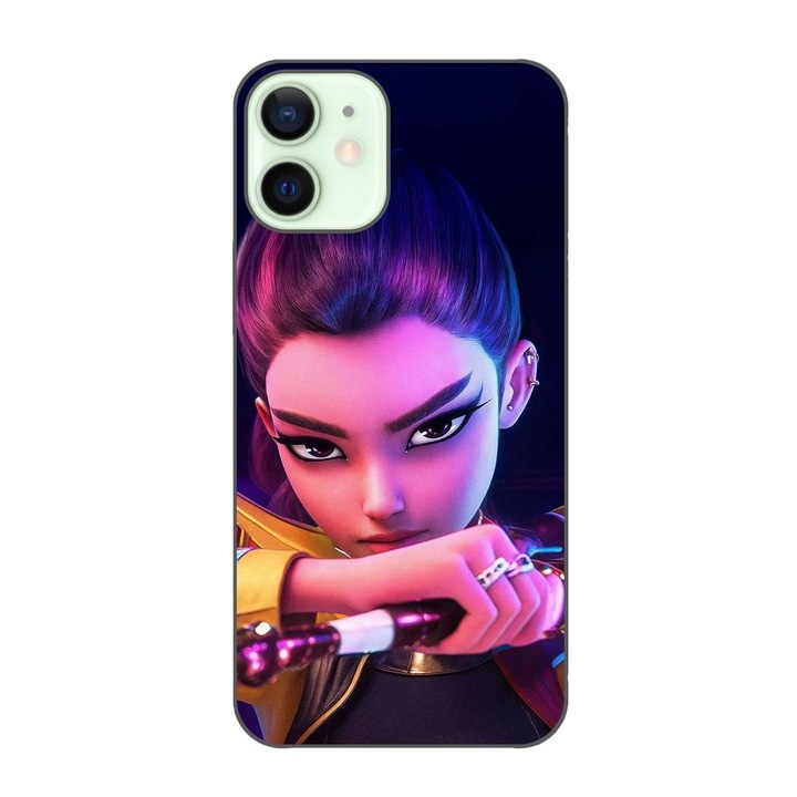 Husa compatibila cu Apple iPhone 12 Mini Silicon Gel Tpu Model KPop Demon Hunters Rumi