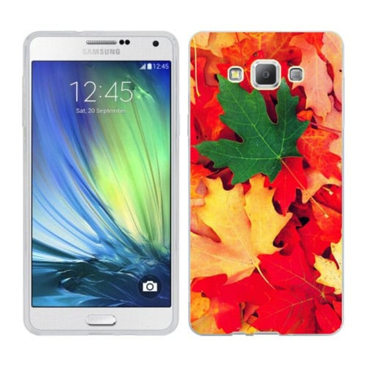 Husa Samsung Galaxy A8 A800 Silicon Gel Tpu Model Autumn Leaves