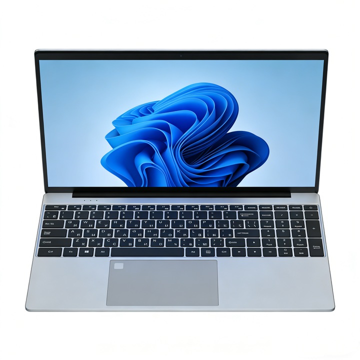 Лаптоп MiniHyper с процесор Intel Celeron N5100, 15.6" Full HD, 16GB DDR4 RAM, 512GB SSD, 4C/4T, Intel UHD Graphics, Windows 11 Home, Сребрист