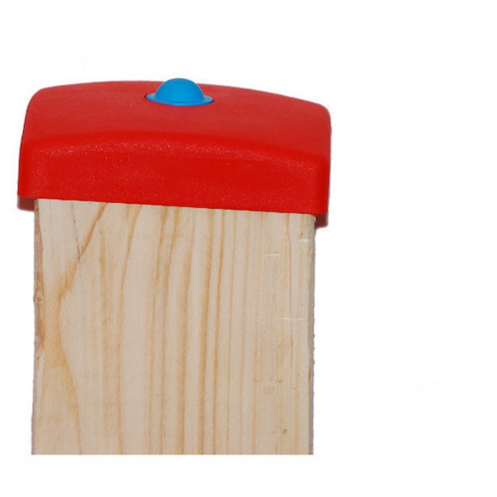Capac grinda, Just Fun, 100x100 mm, rosu, plastic durabil