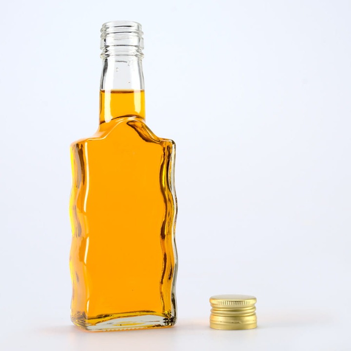 Set 20 Sticle 200 ml Stof 3 cu Dop – Sticla Transparenta pentru Lichior, Vin, Marturii Nunta, Tuica