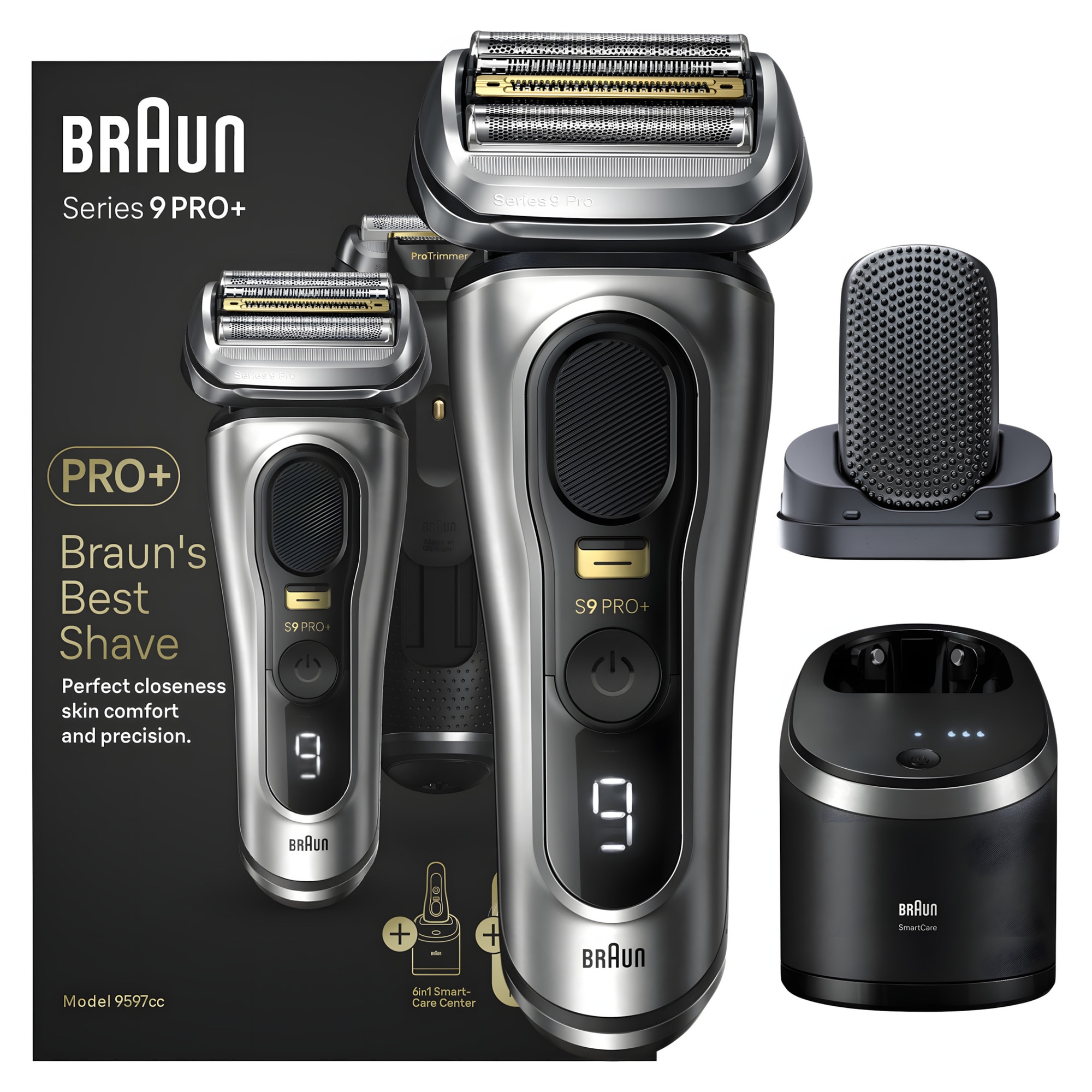 Aparat de ras electric Braun Series 9 Pro+, 5 elemente de ras