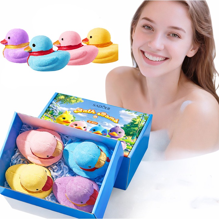 Set 4 bombe de baie efervescente OSPE, arome diverse, 540g