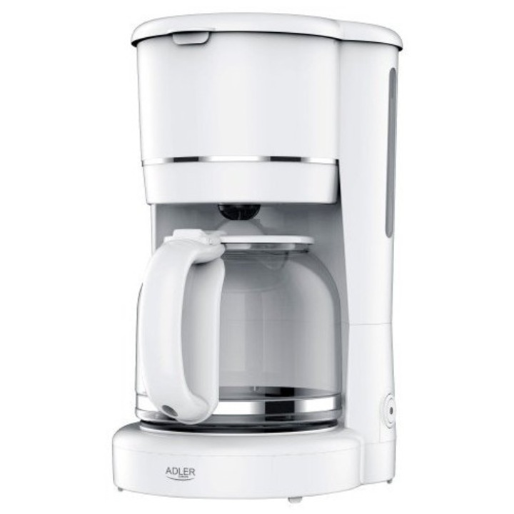 Cafetriera Manuala Adler AD 4383w, 900 W, 1.5 L, Alb