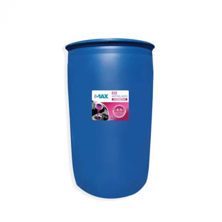 Antigel 4Max Lubricants G12 200L, concentrat, roșu, fără silicati