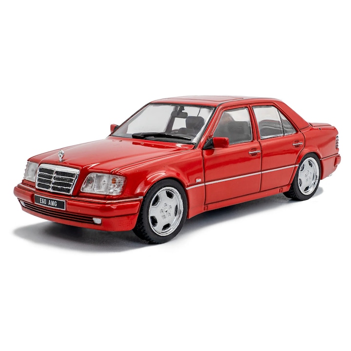 Macheta auto Mercedes-Benz (W124) E60 AMG, Signal Red, 1994 1:43 Solido