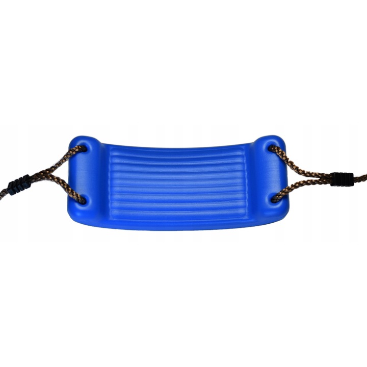 Balansoar albastru, plastic, 70 kg, frânghii sintetice 10 mm, 115x190 cm