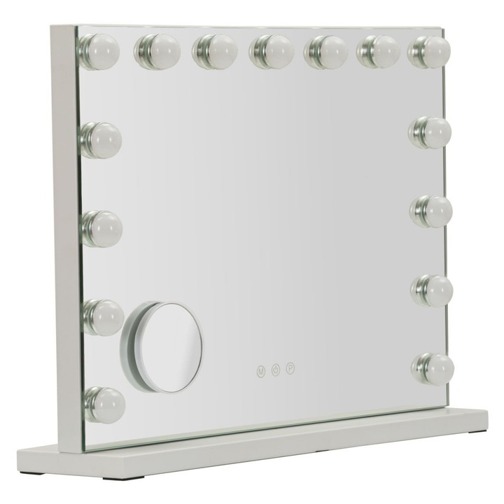 Mauro Ferretti álló tükör, 3 színben, 55x14x43cm, fehér