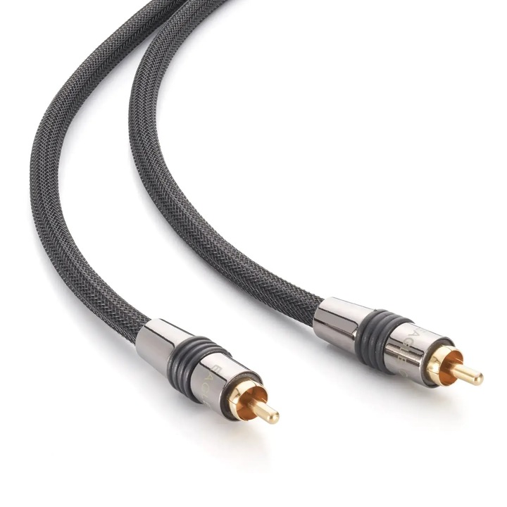 Eagle Cable Deluxe mélysugárzó kábel, 5m, fekete, duplán árnyékolt