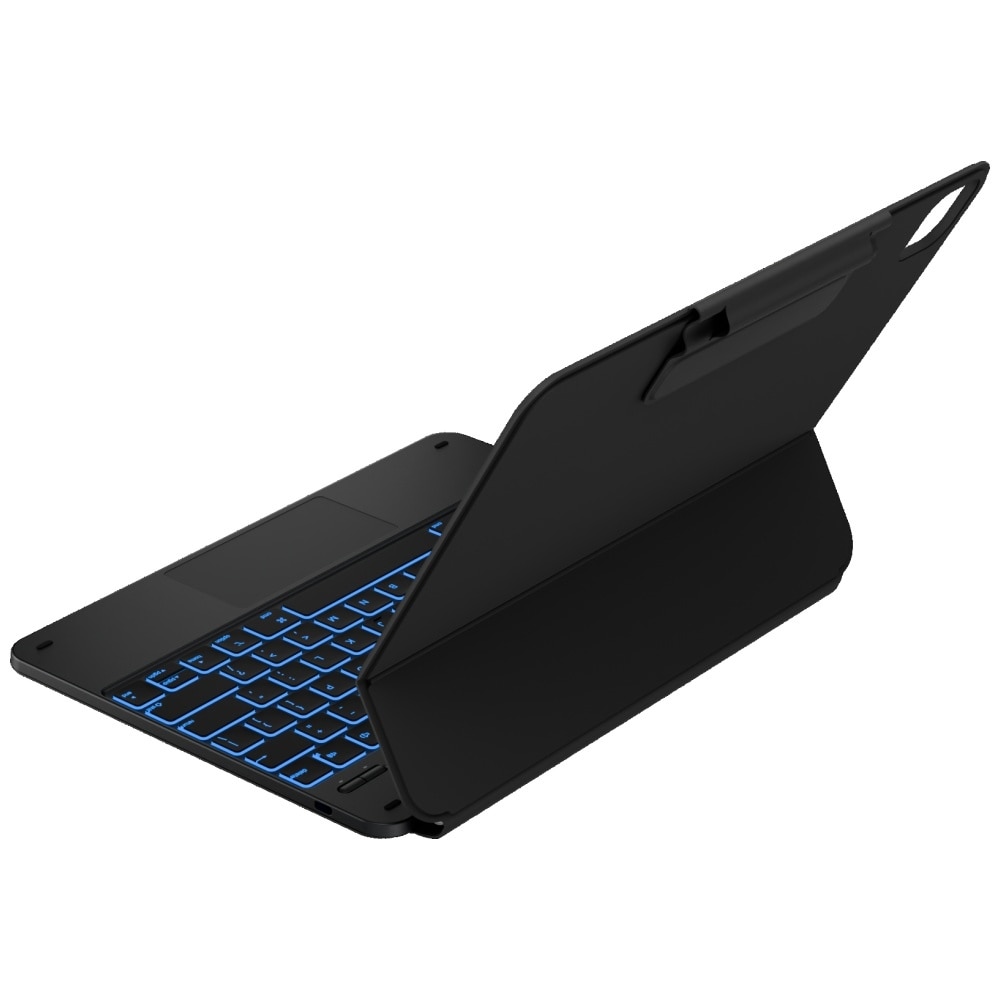 Husa cu tastatura Typecase Edge compatibila cu iPad Air 13 inch 2024 / 2025, Negru