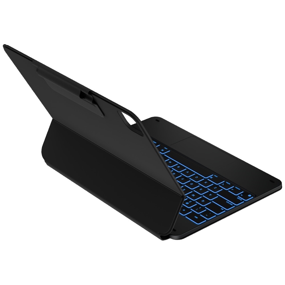 Husa cu tastatura Typecase Edge compatibila cu iPad Air 13 inch 2024 / 2025, Negru