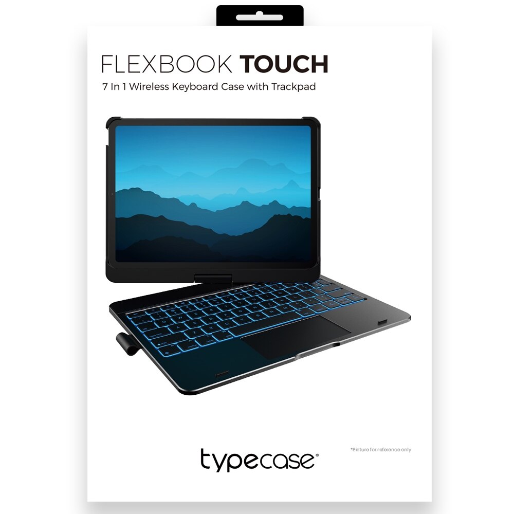 Husa cu tastatura Typecase Flexbook Touch compatibila cu iPad 10.9 inch 2022 / iPad 11 inch 2025, Silver