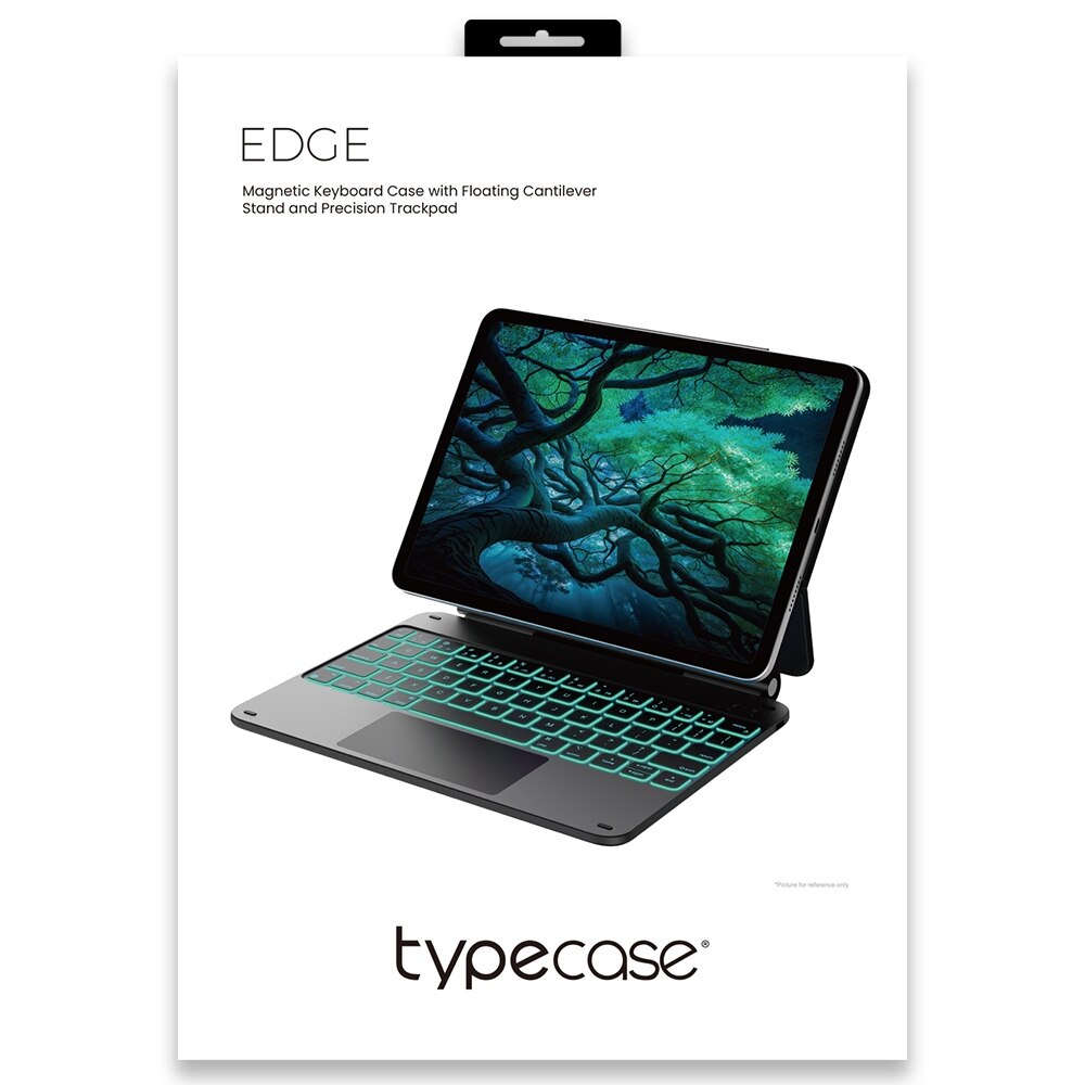 Husa cu tastatura Typecase Edge compatibila cu iPad Air 11 inch 2024 / 2025, Albastru