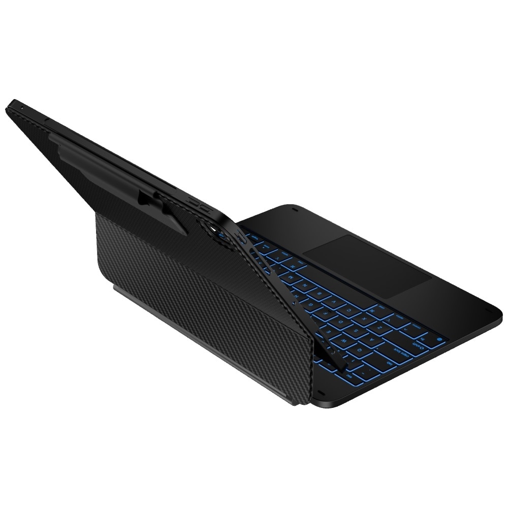 Husa cu tastatura Typecase Edge Plus compatibila cu iPad Air 13 inch 2024 / 2025, Negru