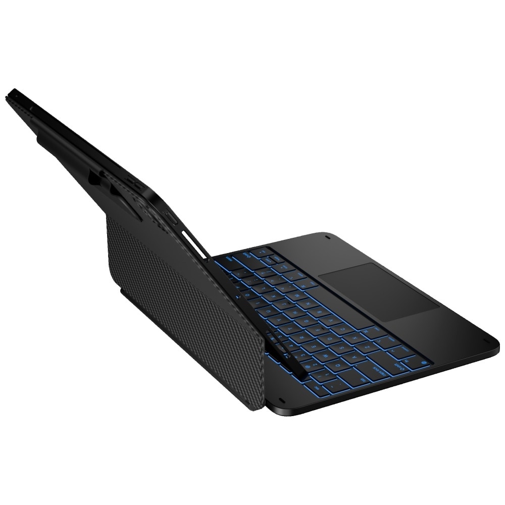 Husa cu tastatura Typecase Edge Plus compatibila cu iPad Air 13 inch 2024 / 2025, Negru