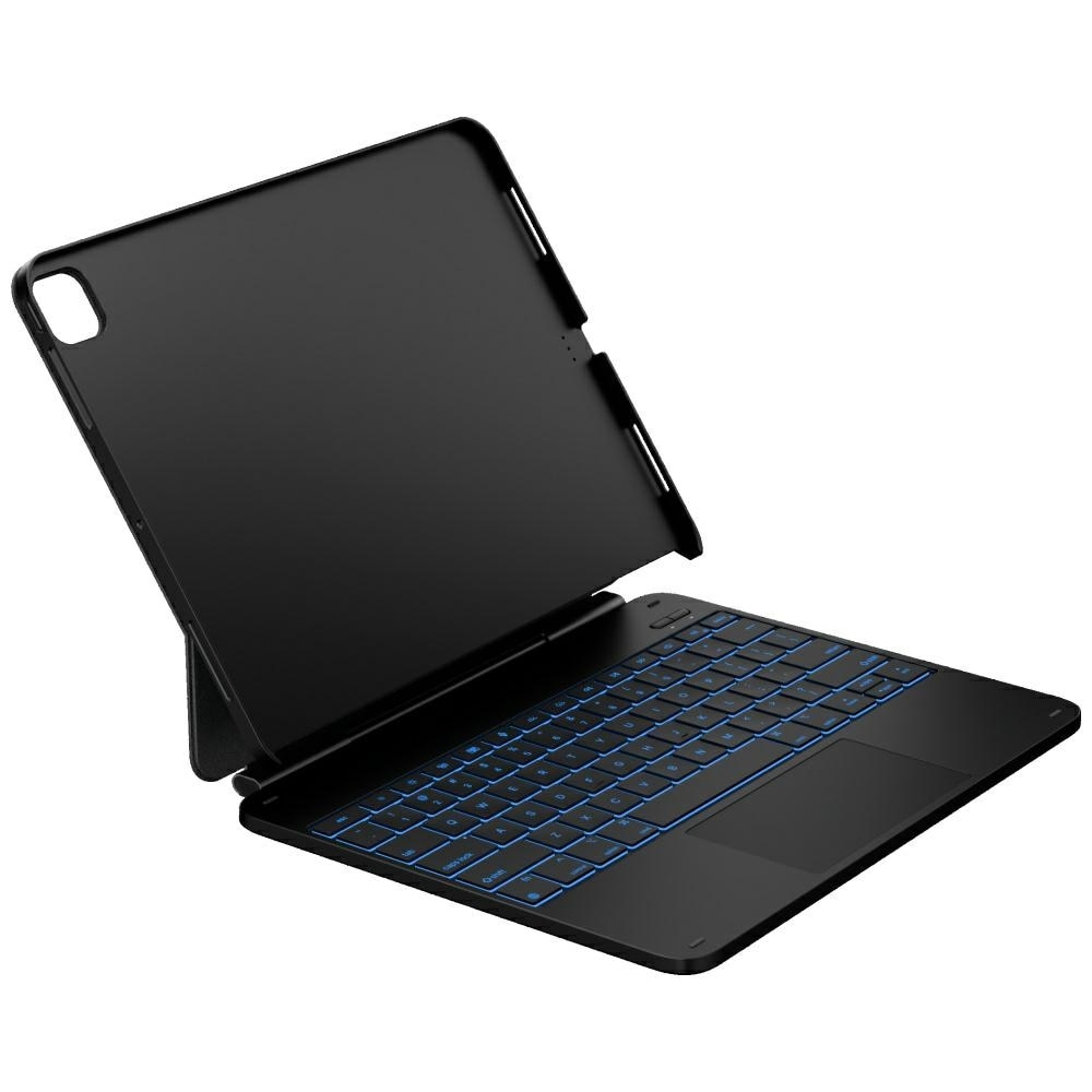 Husa cu tastatura Typecase Edge Plus compatibila cu iPad Air 13 inch 2024 / 2025, Negru