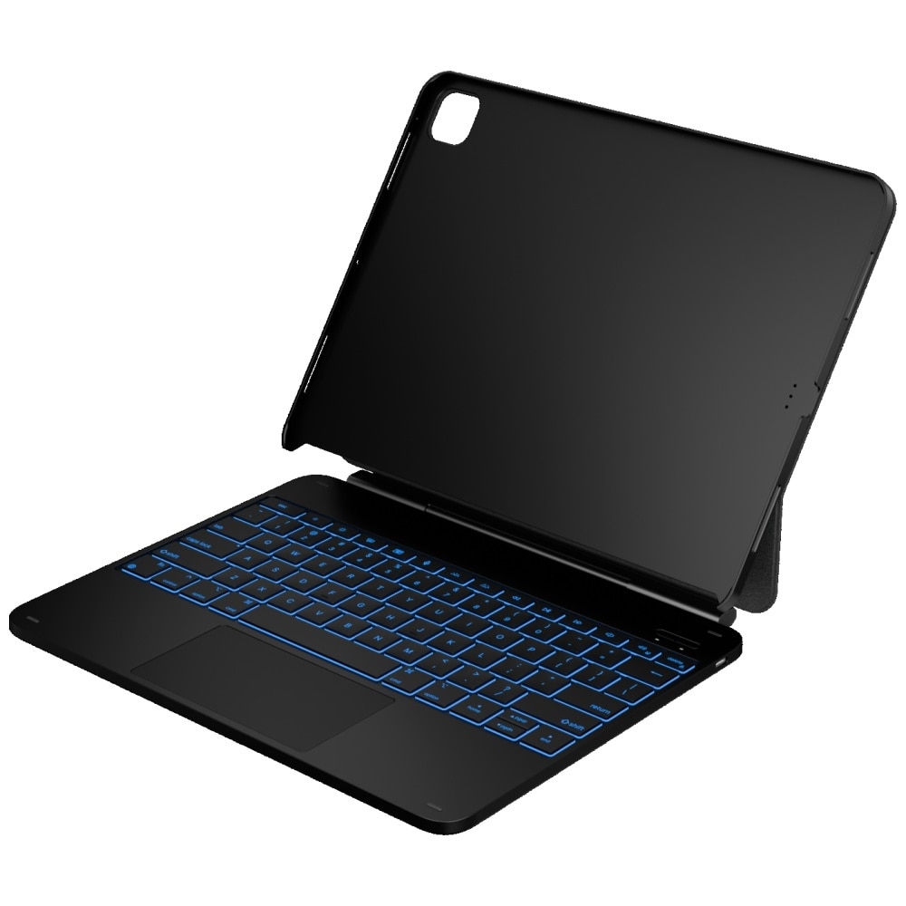 Husa cu tastatura Typecase Edge Plus compatibila cu iPad Air 13 inch 2024 / 2025, Negru