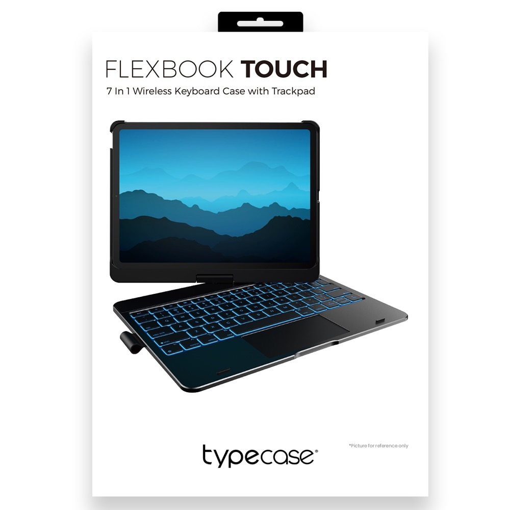Carcasa cu tastatura Typecase Flexbook Touch compatibila cu iPad Pro 11 inch 2024 / 2025, Dark Blue