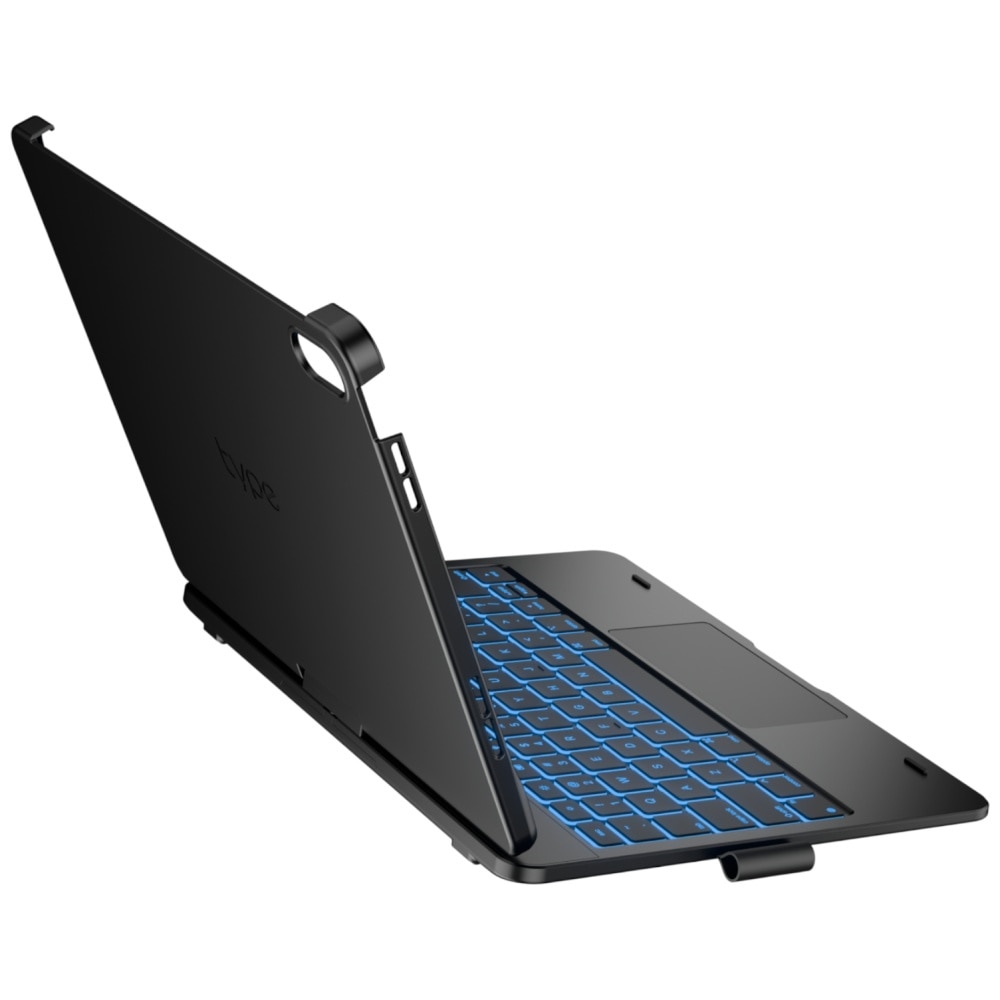 Husa cu tastatura Typecase Flexbook Touch compatibila cu iPad 10.9 inch 2022 / iPad 11 inch 2025, Negru