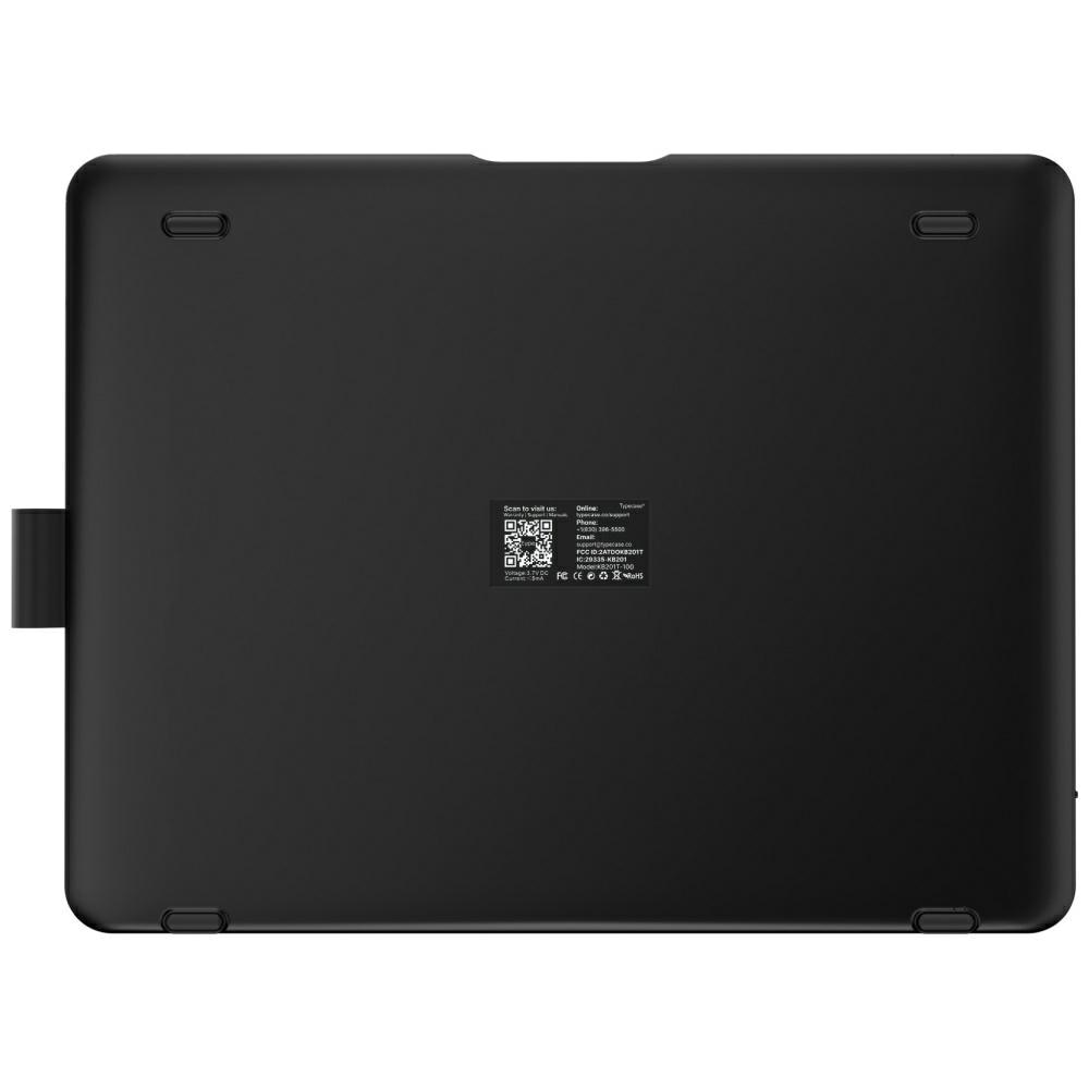 Husa cu tastatura Typecase Flexbook Touch compatibila cu iPad 10.9 inch 2022 / iPad 11 inch 2025, Negru