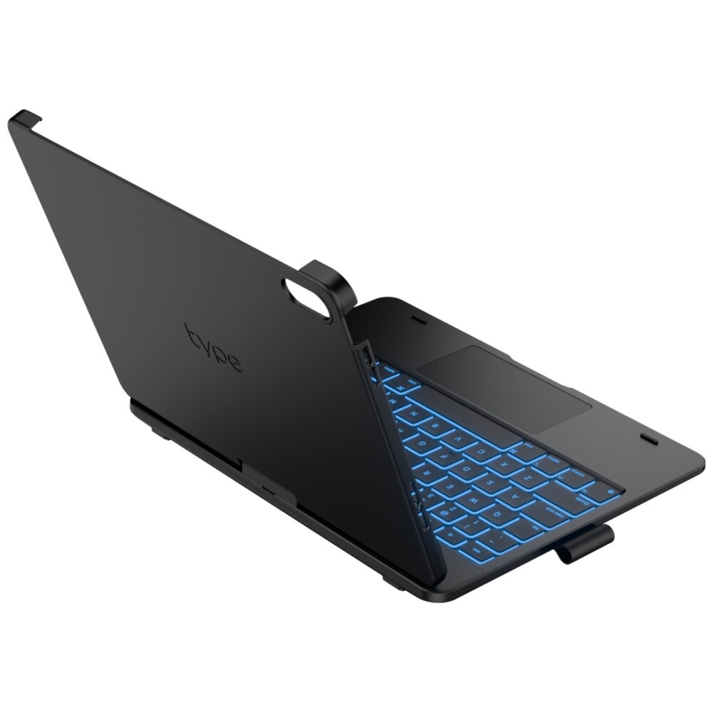 Husa cu tastatura Typecase Flexbook Touch compatibila cu iPad 10.9 inch 2022 / iPad 11 inch 2025, Negru