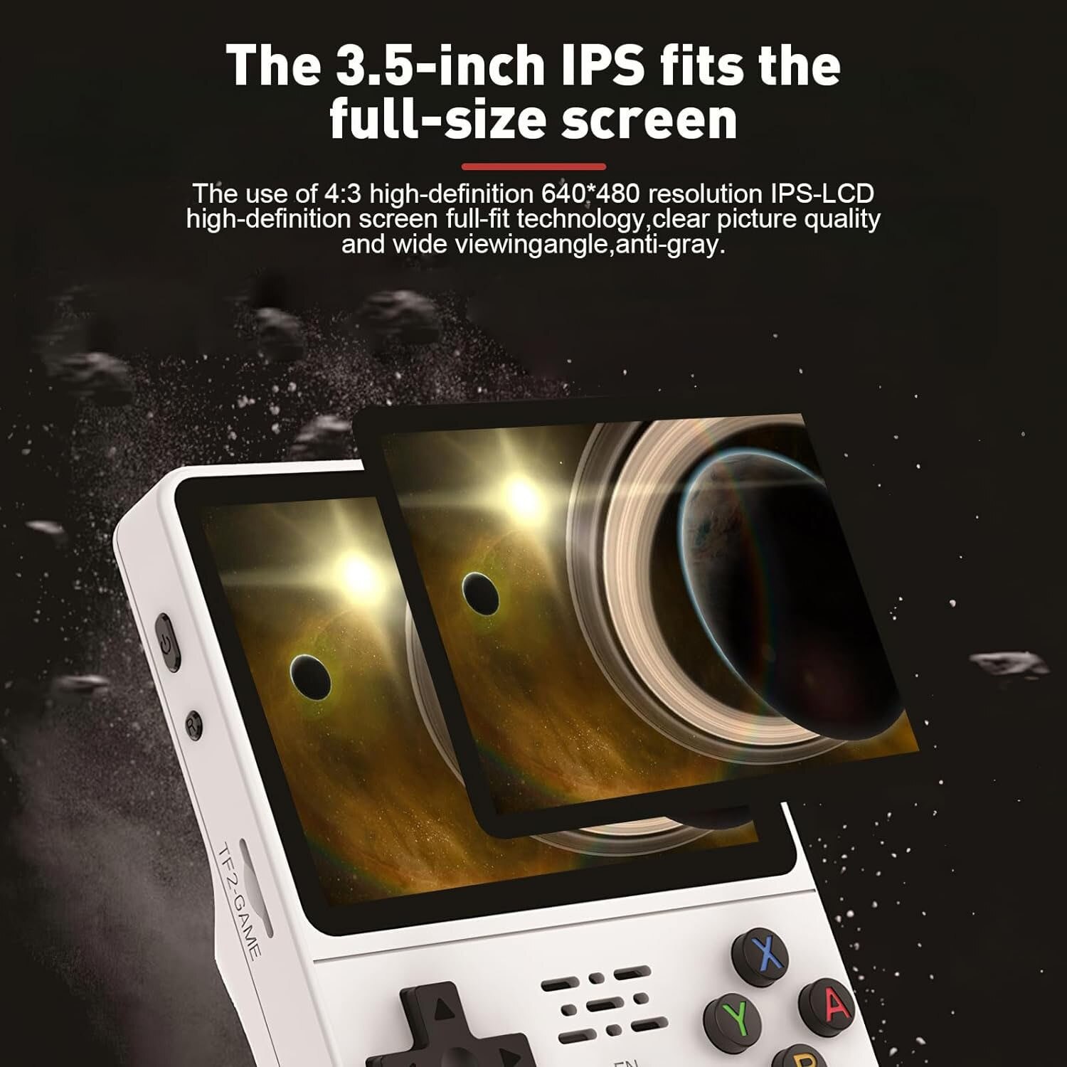 Consola portabila retro, Bedee, Ecran MIPI de 3,5 inci, 21.000 de jocuri clasice selectate, joystick de inalta precizie, Card de memorie 64G geanta de depozitare cu fermoar, Elegant si frumos, alb