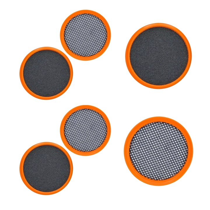 Set de 6 piese pentru filtrele aspiratorului Philips FC8009, FC8081, FC6723/6725/6727/6728, YDCY™, potrivit si pentru sculele si accesoriile aspiratorului cu baterii SpeedPro-Aqua. Un companion excelent pentru curatenia casei