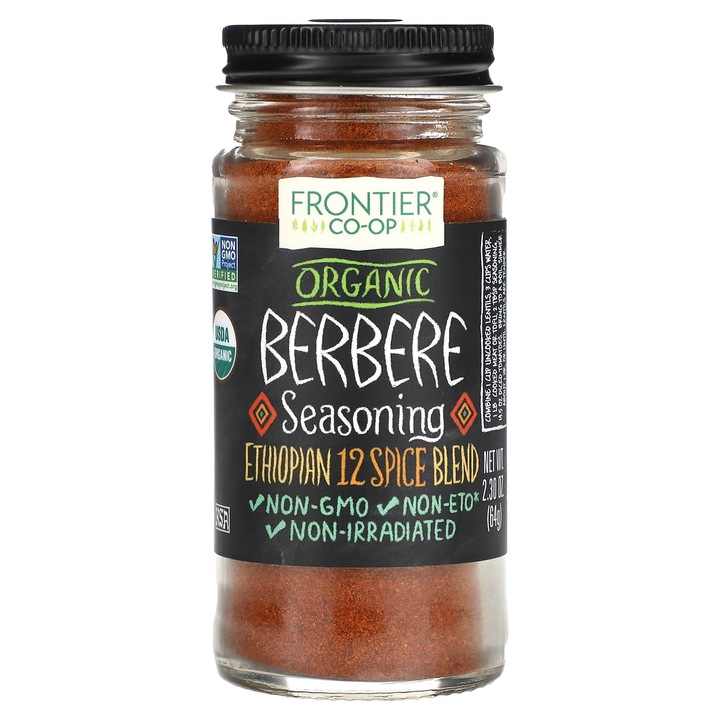 Condiment, Frontier Co-op, amestec berbere organic, 12 condimente, 64 g