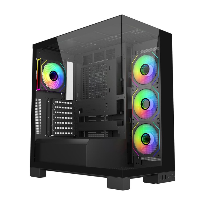 Компютърна кутия Fortron M540-BA, Черен, Middle Tower