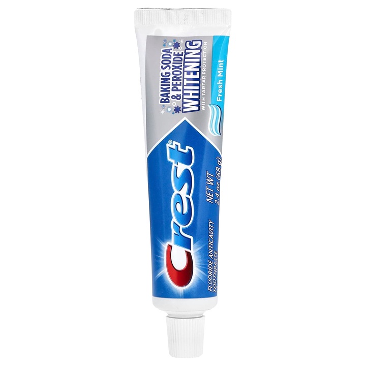 Crest fogkrém, fluoriddal és peroxiddal, friss menta, 68 g