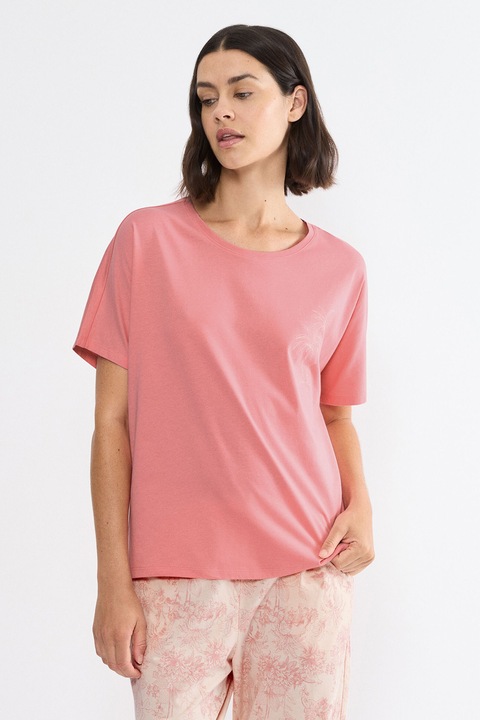 Triumph, Свободна горна пижама с памук, Пастелнорозов