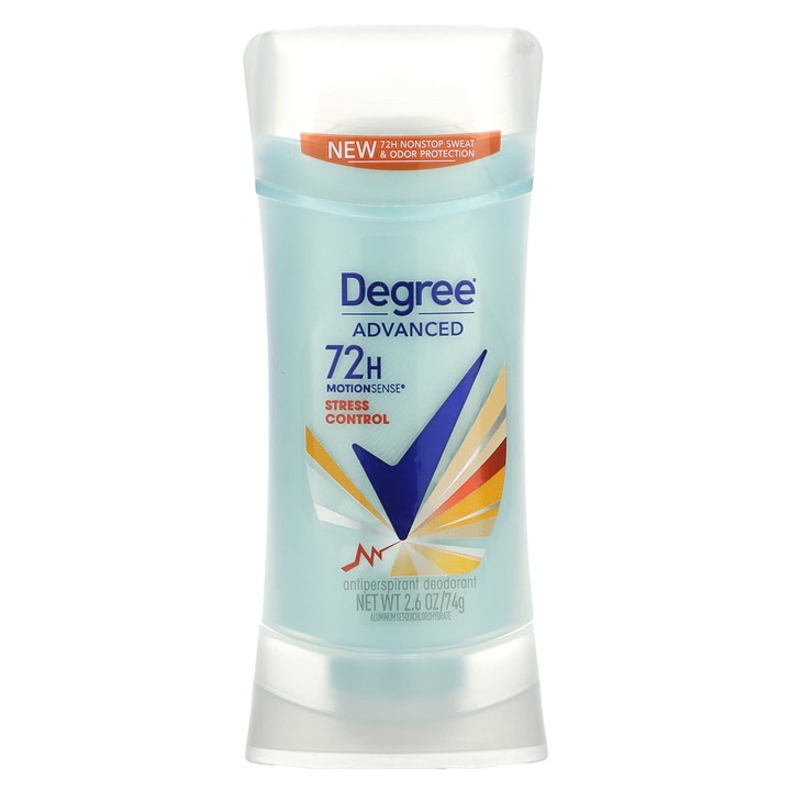 Deodorant antiperspirant, Degree, Advanced, 72H, Stress Control, 74 g