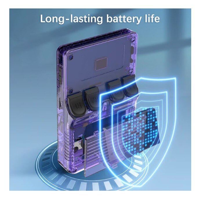 Consolă de jocuri portabilă SkyTechs R36S, 128 GB, ecran IPS 3.5 inch, Wi-Fi, violet