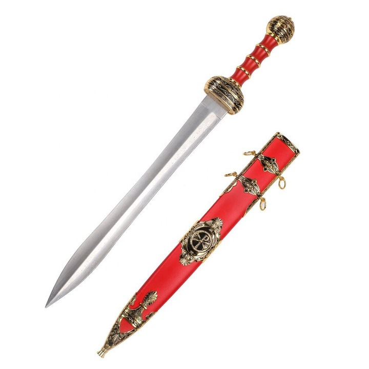 Sabie Gladius Romana cu Teaca si Simbol Chi-Rho - Sub acest Semn Vei Castiga JT6234G