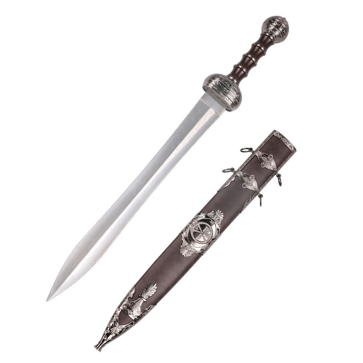 Sabie Gladius Romana cu Teaca si Simbol Chi-Rho - Sub acest Semn Vei Castiga JT6234S