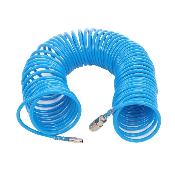 Furtun aer comprimat, Airmaster, spiralat, 15m, 8x5mm