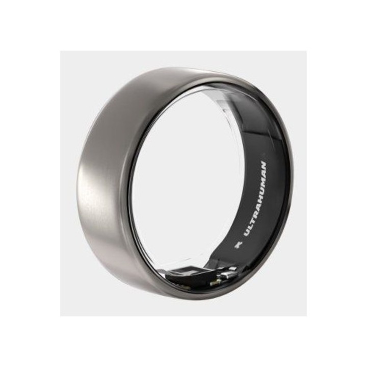 Ultrahuman Okosgyűrű Air Raw Titanium, 5-ös méret, pulzusfigyelés, natúr titán