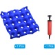 Perna gonflabila anti-escara pentru scaun, 25 gauri, cu pompa inclusa, confort sporit, prevenire escare, usor de umflat, PVC durabil