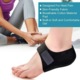 ARRRD® 2 db gél saroktámasz szett - Azonnali fájdalomcsillapítás plantáris fasciitis, sarokcsontkinövés és íngyulladás esetén, fekete S méret